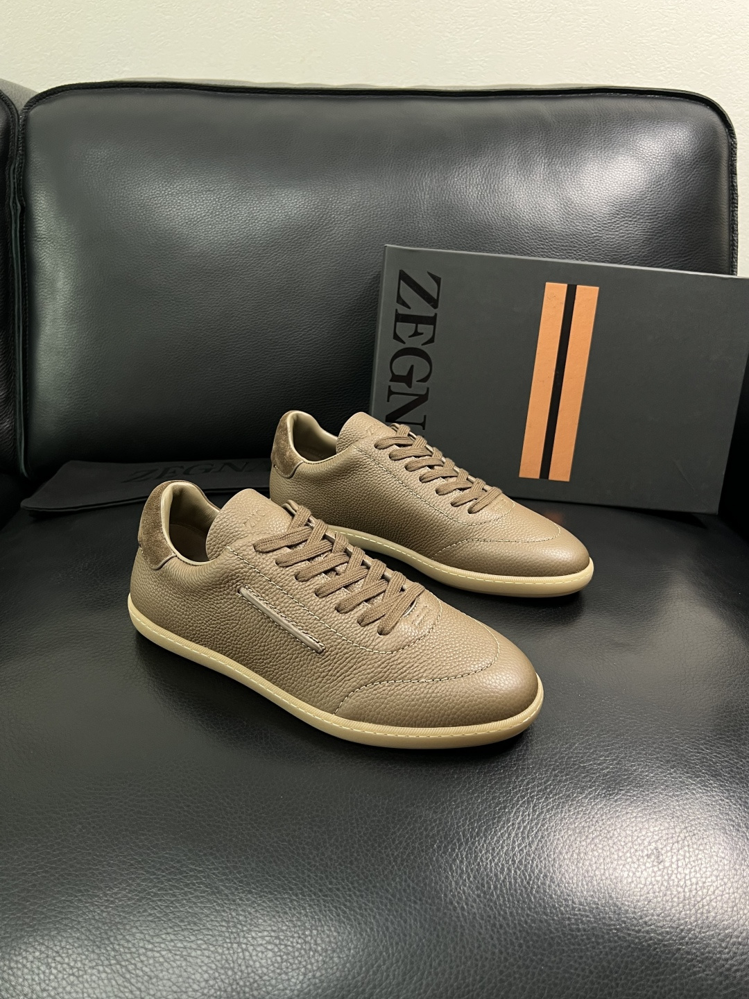⚠️只换码不退⚠️   Zegna  高品质  顶级工艺品  杰尼亚  专柜新款原厂配置，意大利进口牛皮