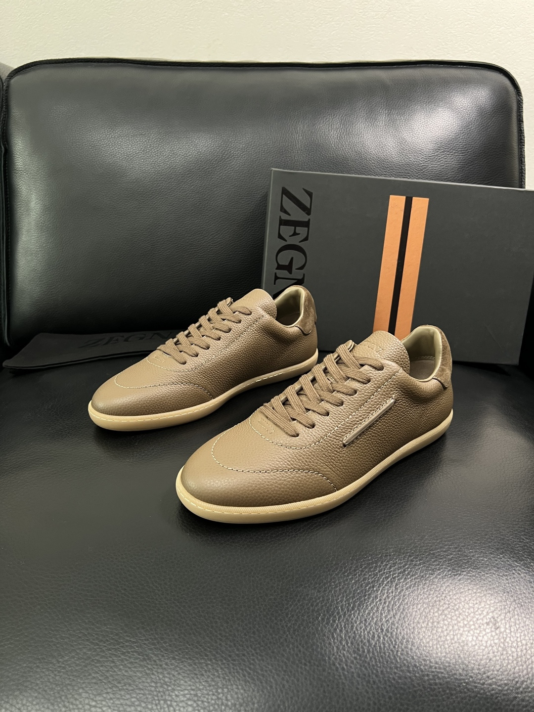 ⚠️只换码不退⚠️   Zegna  高品质  顶级工艺品  杰尼亚  专柜新款原厂配置，意大利进口牛皮