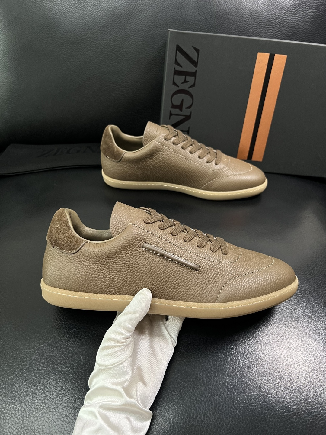 ⚠️只换码不退⚠️   Zegna  高品质  顶级工艺品  杰尼亚  专柜新款原厂配置，意大利进口牛皮