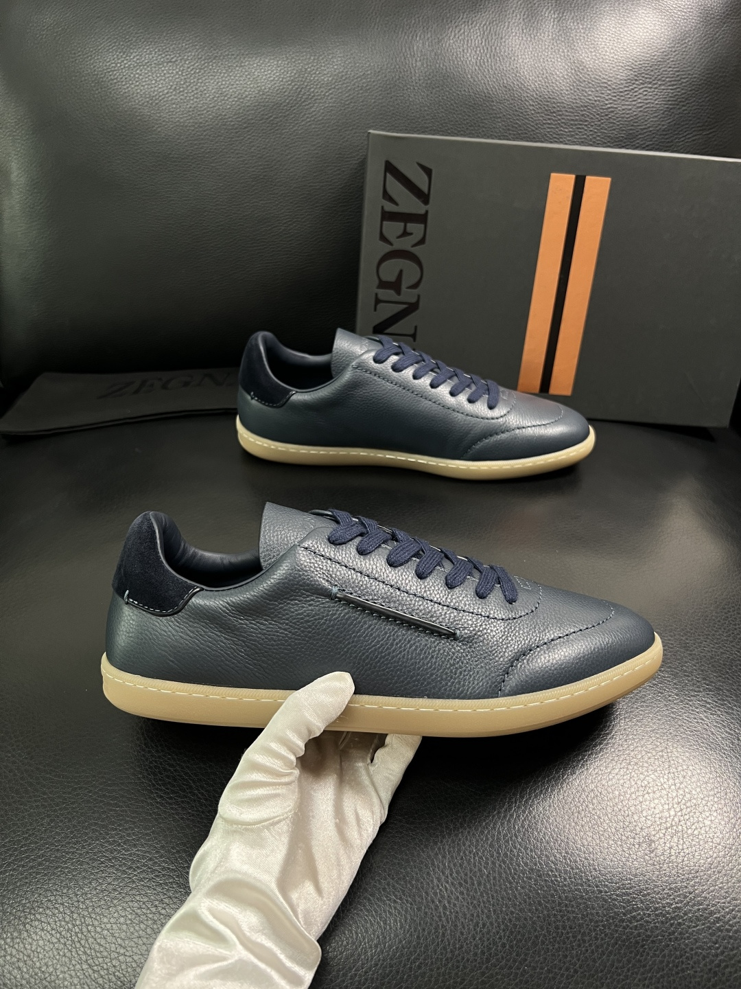 ⚠️只换码不退⚠️   Zegna  高品质  顶级工艺品  杰尼亚  专柜新款原厂配置，意大利进口牛皮