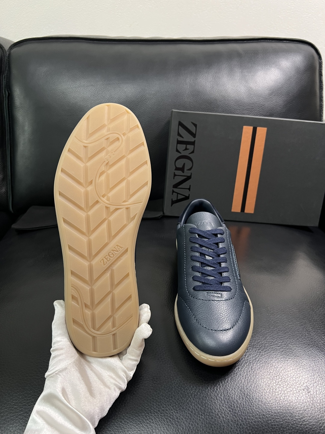 ⚠️只换码不退⚠️   Zegna  高品质  顶级工艺品  杰尼亚  专柜新款原厂配置，意大利进口牛皮