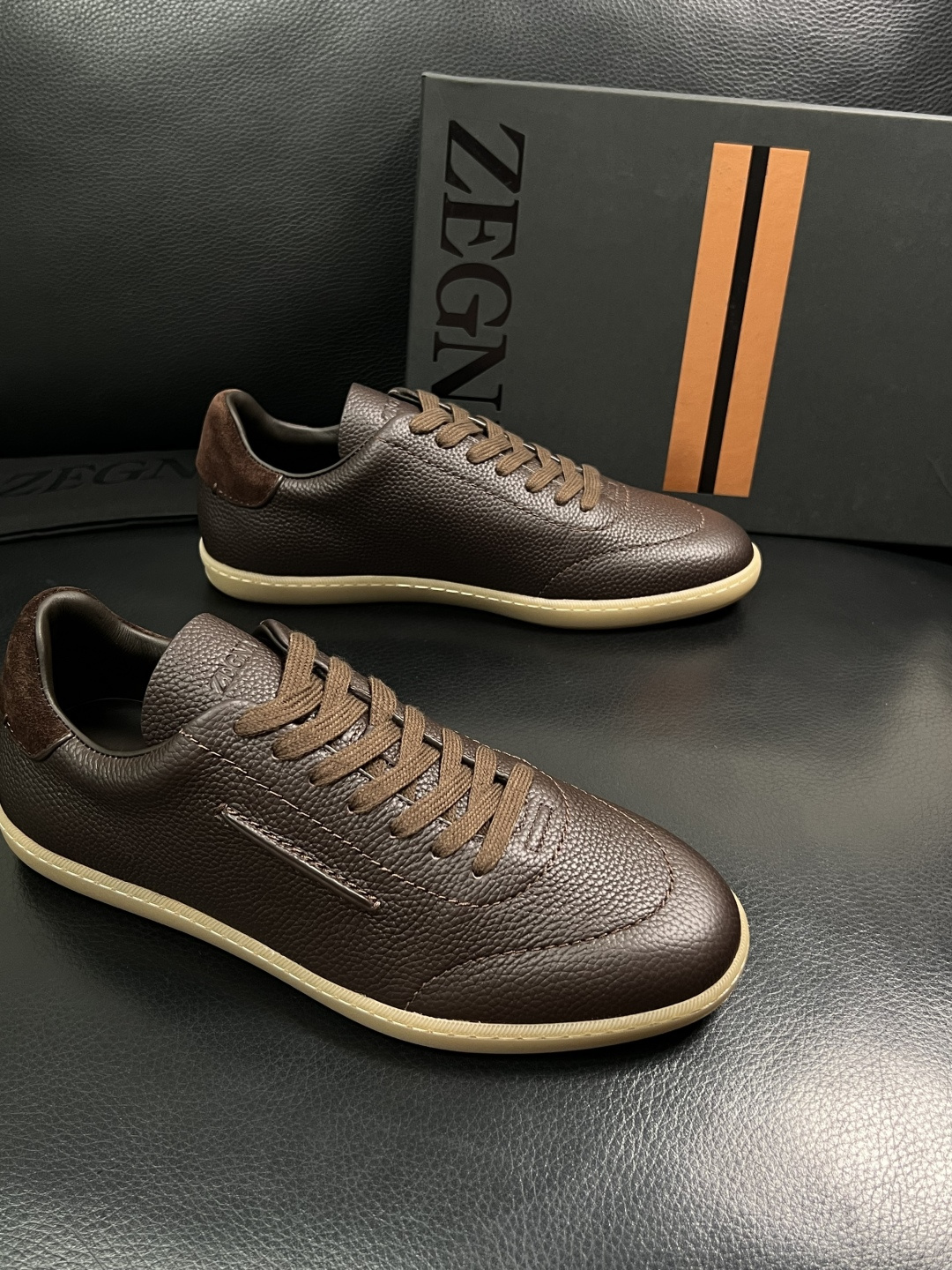 ⚠️只换码不退⚠️   Zegna  高品质  顶级工艺品  杰尼亚  专柜新款原厂配置，意大利进口牛皮