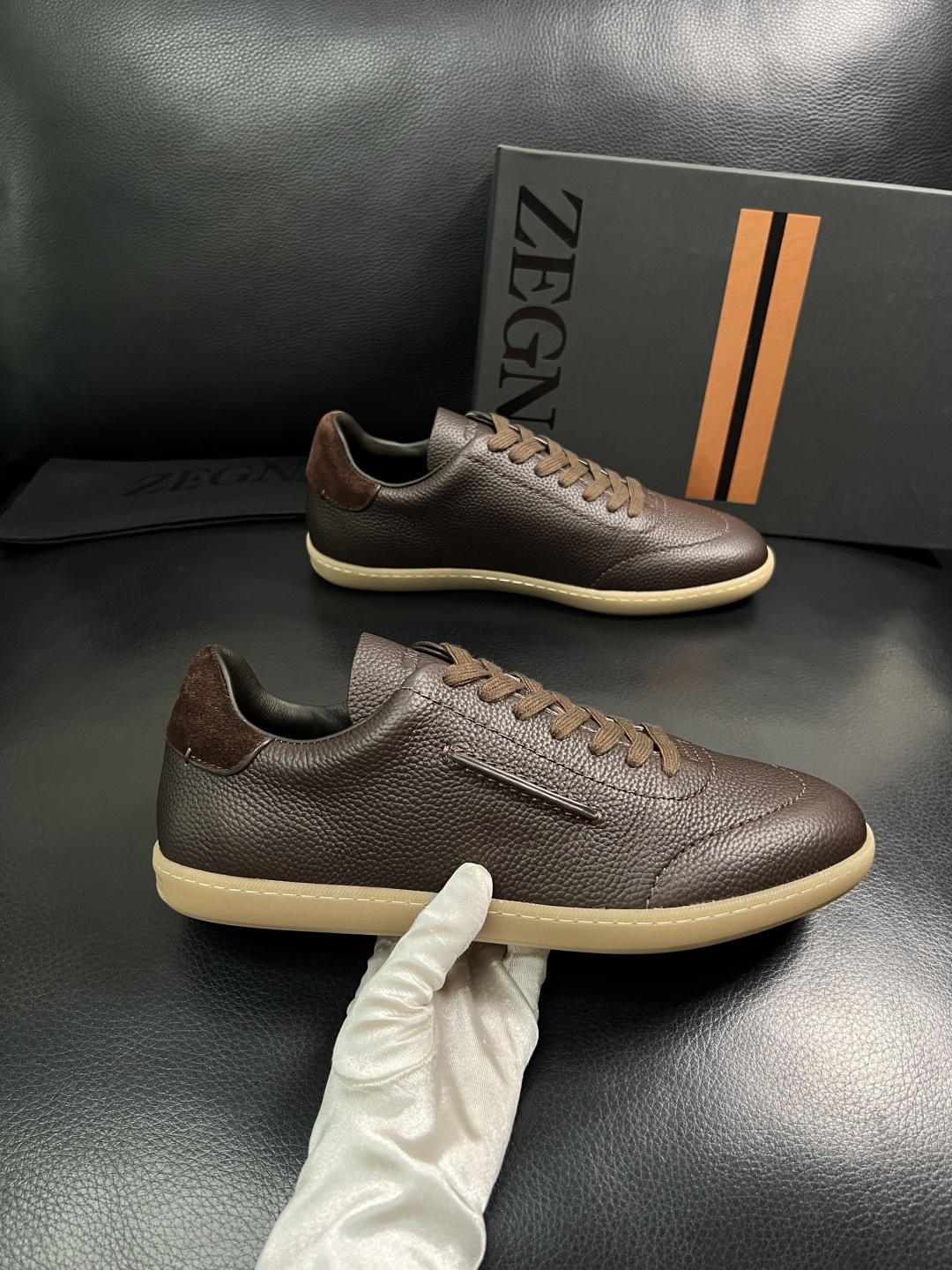⚠️只换码不退⚠️   Zegna  高品质  顶级工艺品  杰尼亚  专柜新款原厂配置，意大利进口牛皮
