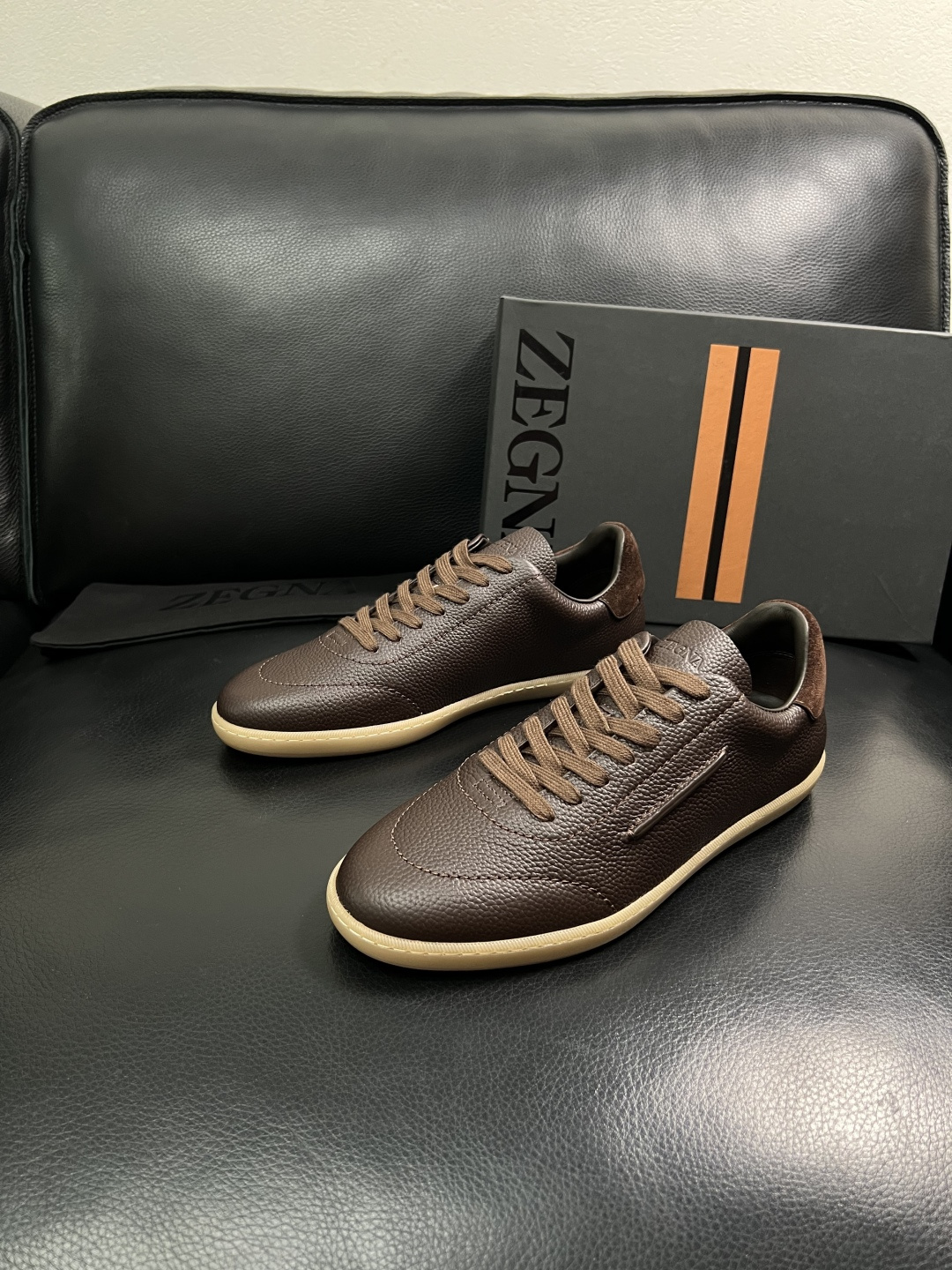 ⚠️只换码不退⚠️   Zegna  高品质  顶级工艺品  杰尼亚  专柜新款原厂配置，意大利进口牛皮