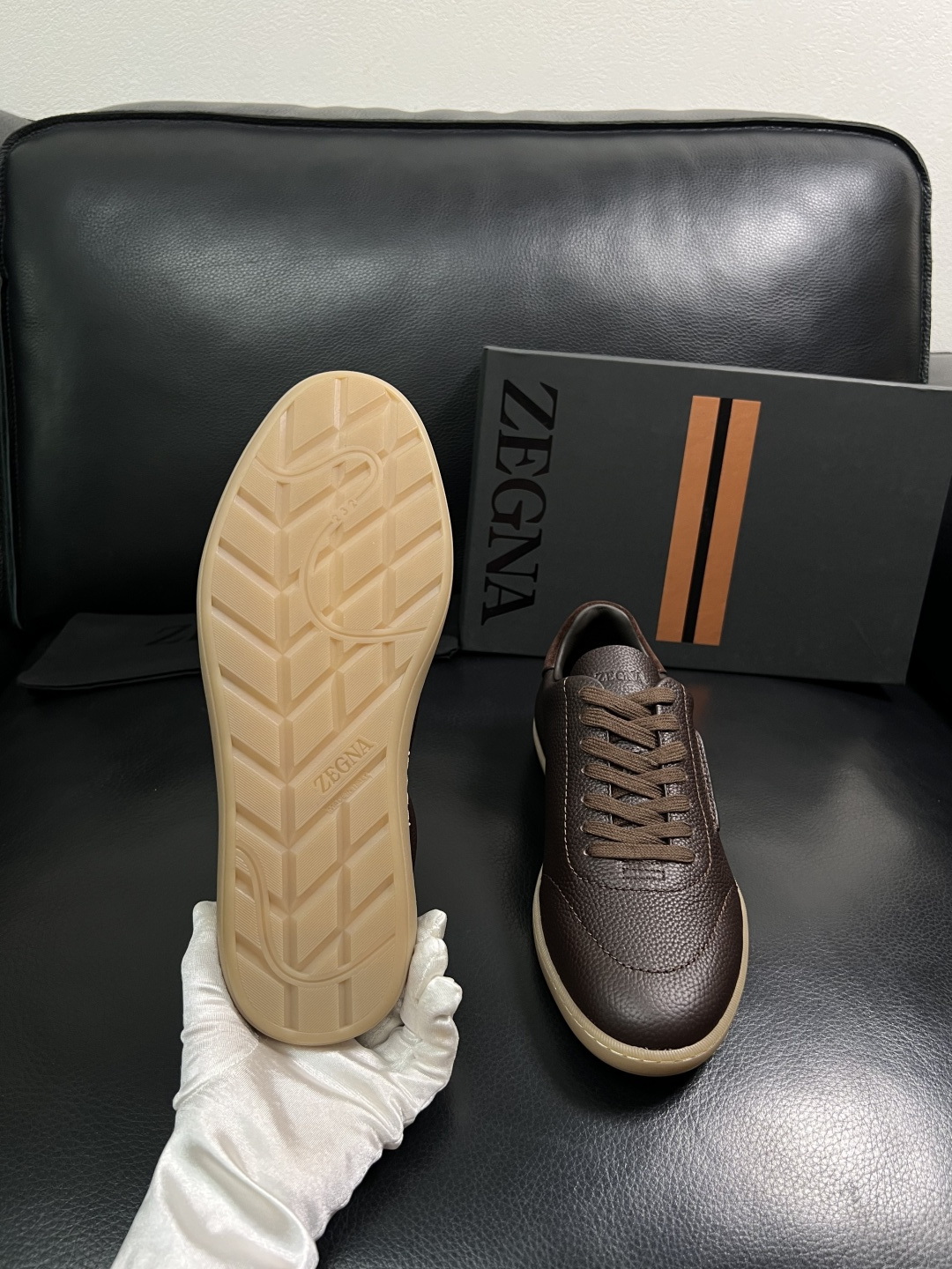 ⚠️只换码不退⚠️   Zegna  高品质  顶级工艺品  杰尼亚  专柜新款原厂配置，意大利进口牛皮