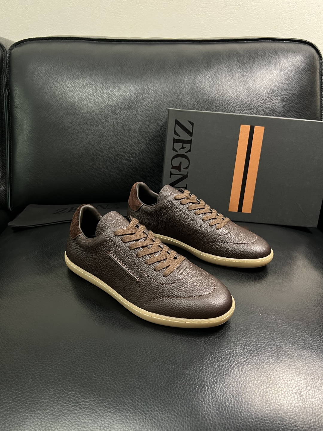 ⚠️只换码不退⚠️   Zegna  高品质  顶级工艺品  杰尼亚  专柜新款原厂配置，意大利进口牛皮