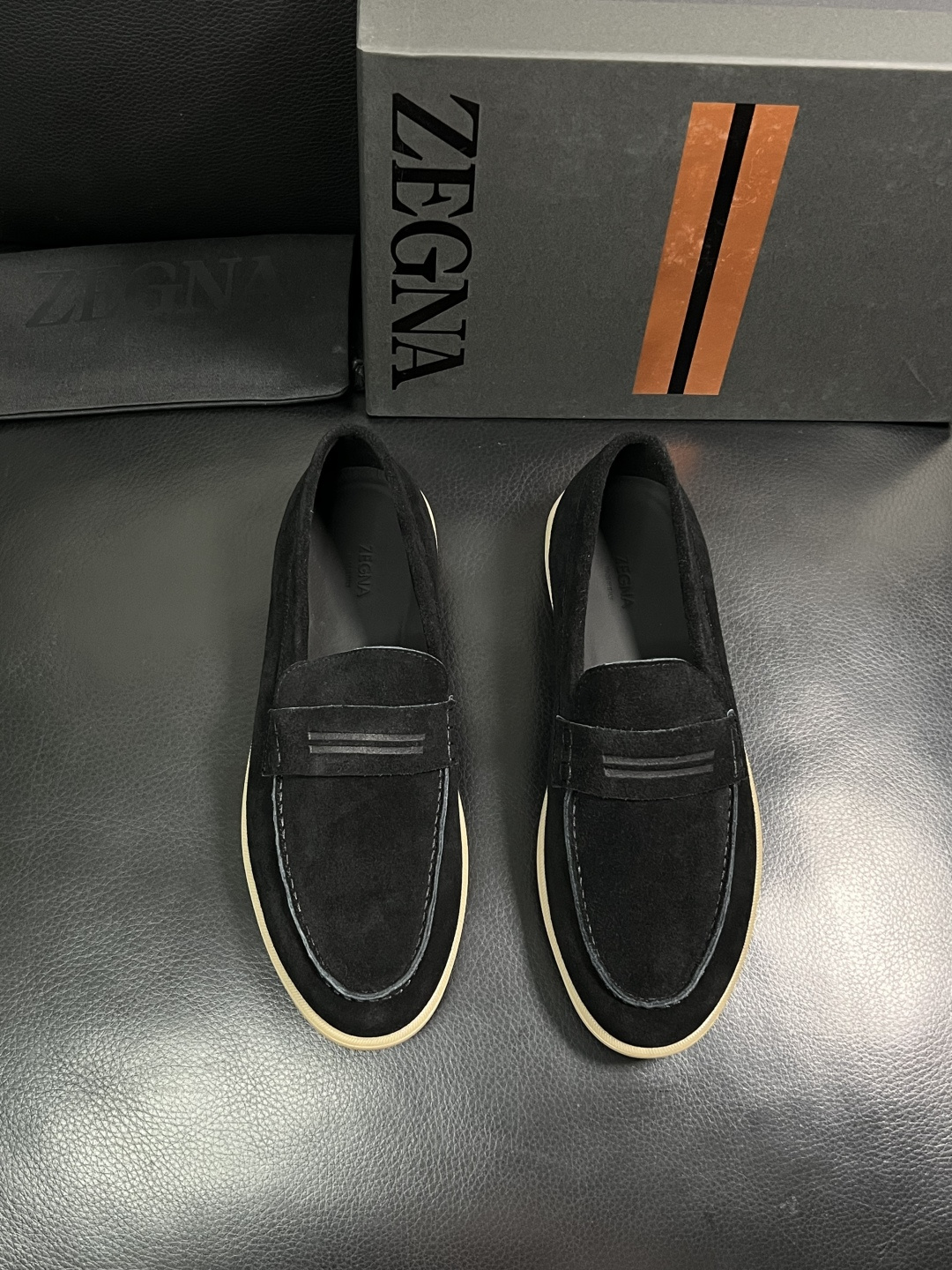 ⚠️只换码不退⚠️   Zegna  高品质  顶级工艺品  杰尼亚  专柜新款原厂配置，意大利进口牛皮