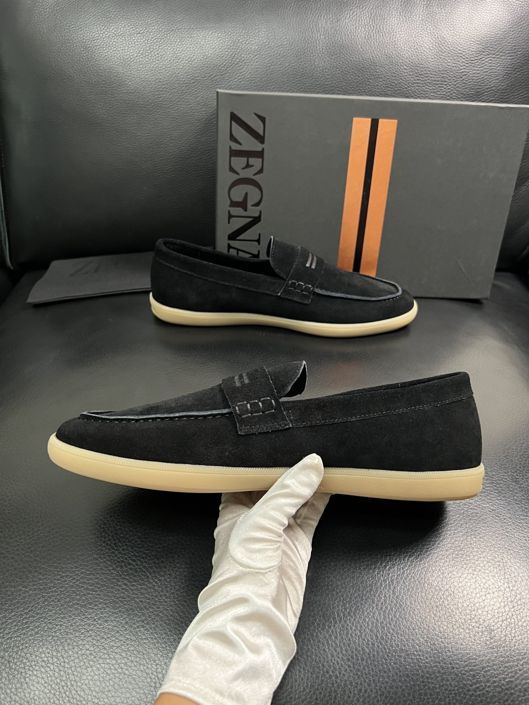 ⚠️只换码不退⚠️   Zegna  高品质  顶级工艺品  杰尼亚  专柜新款原厂配置，意大利进口牛皮