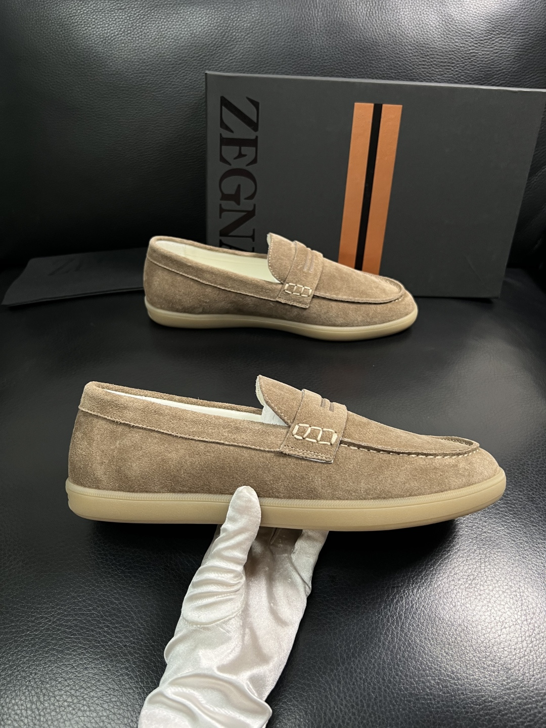 ⚠️只换码不退⚠️   Zegna  高品质  顶级工艺品  杰尼亚  专柜新款原厂配置，意大利进口牛皮