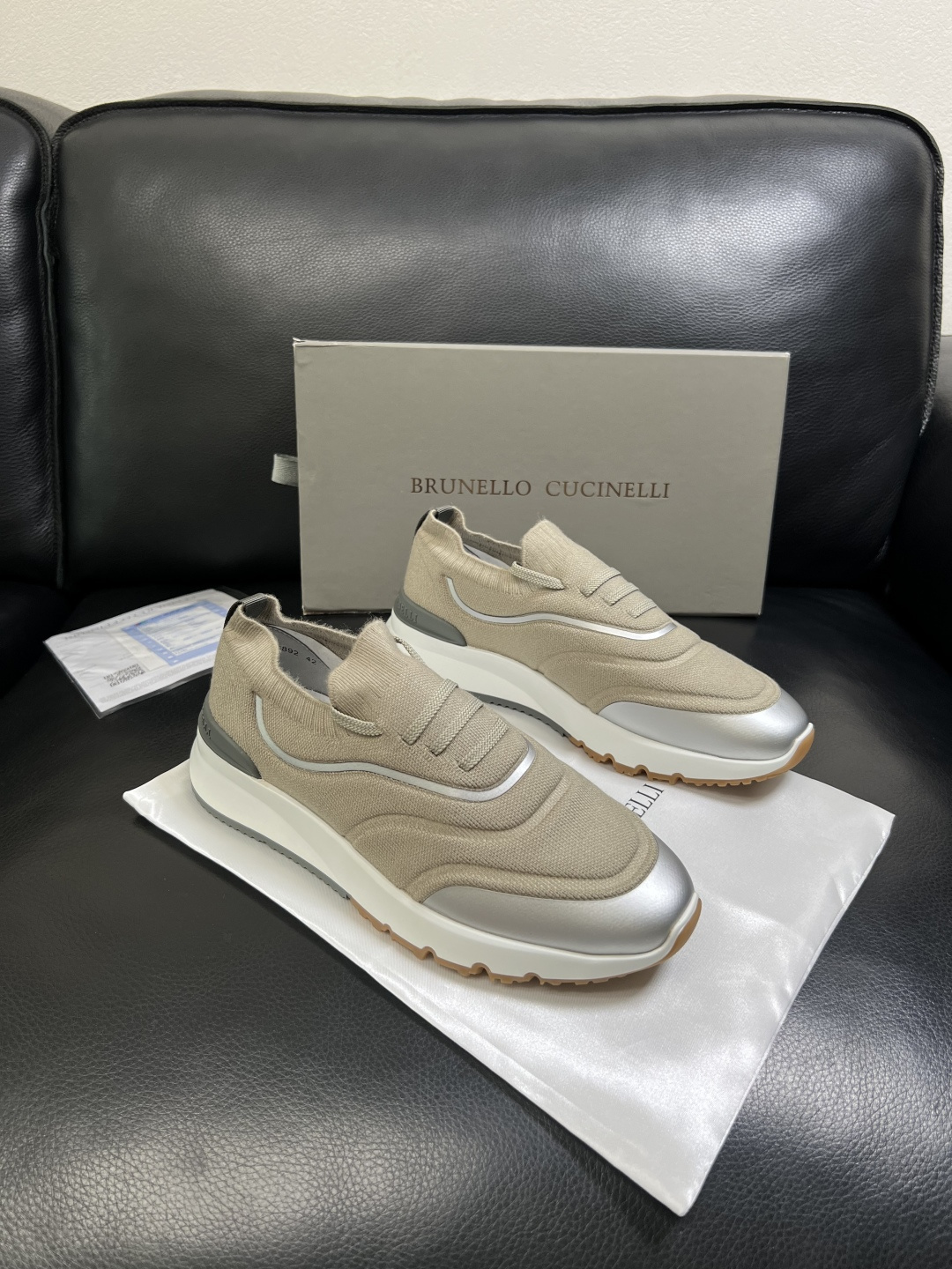Brunello Cucinelli  高品质 顶级工艺品  BC  专柜同步原厂配置，意大利进口牛皮面