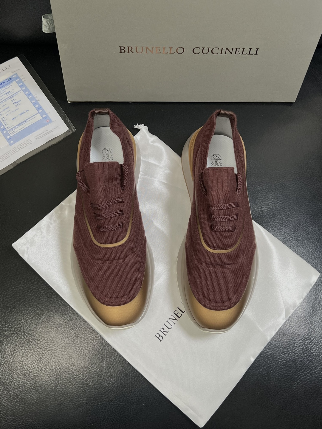 Brunello Cucinelli  高品质 顶级工艺品  BC  专柜同步原厂配置，意大利进口牛皮面
