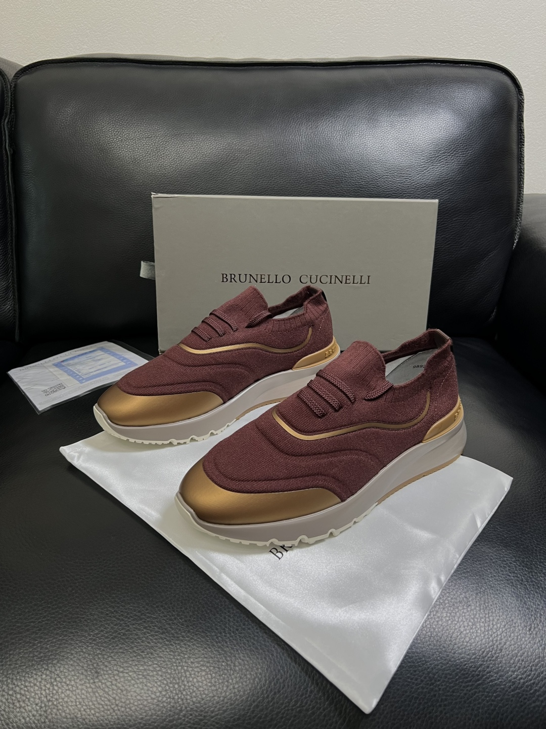 Brunello Cucinelli  高品质 顶级工艺品  BC  专柜同步原厂配置，意大利进口牛皮面