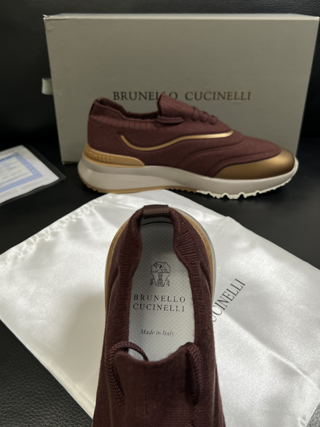 Brunello Cucinelli  高品质 顶级工艺品  BC  专柜同步原厂配置，意大利进口牛皮面