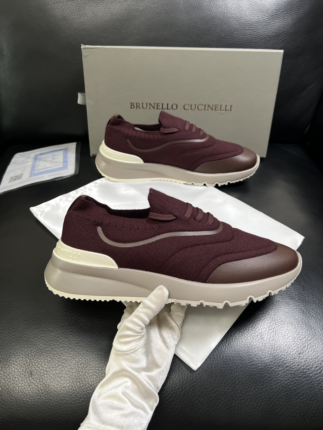 Brunello Cucinelli  高品质 顶级工艺品  BC  专柜同步原厂配置，意大利进口牛皮面