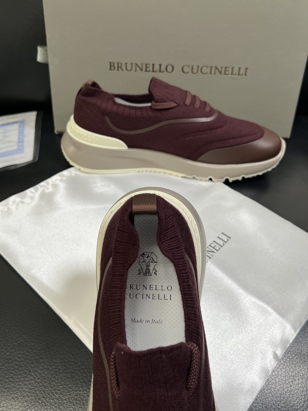 Brunello Cucinelli  高品质 顶级工艺品  BC  专柜同步原厂配置，意大利进口牛皮面