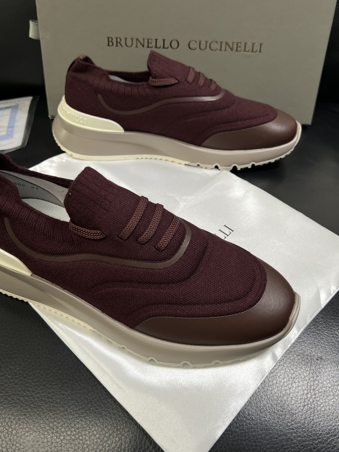 Brunello Cucinelli  高品质 顶级工艺品  BC  专柜同步原厂配置，意大利进口牛皮面