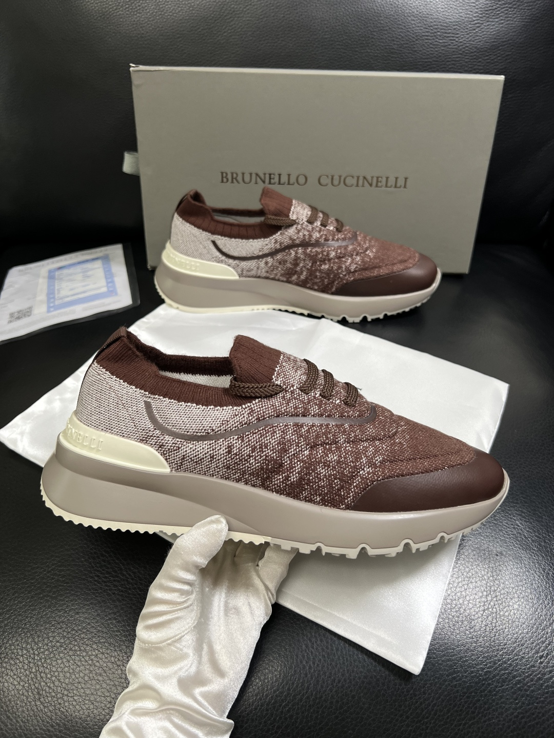 Brunello Cucinelli  高品质 顶级工艺品  BC  专柜同步原厂配置，意大利进口牛皮面