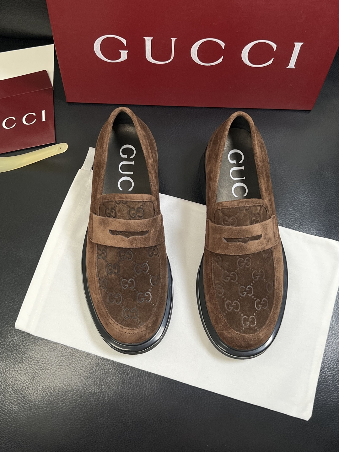 Gucci 高品质  顶级工艺品  古奇  皮鞋专柜新款原厂配置，意大利进口牛皮面料，进口牛皮内里垫，透