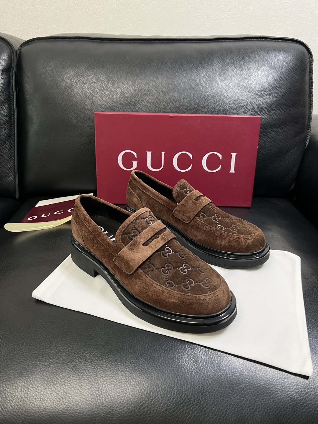 Gucci 高品质  顶级工艺品  古奇  皮鞋专柜新款原厂配置，意大利进口牛皮面料，进口牛皮内里垫，透