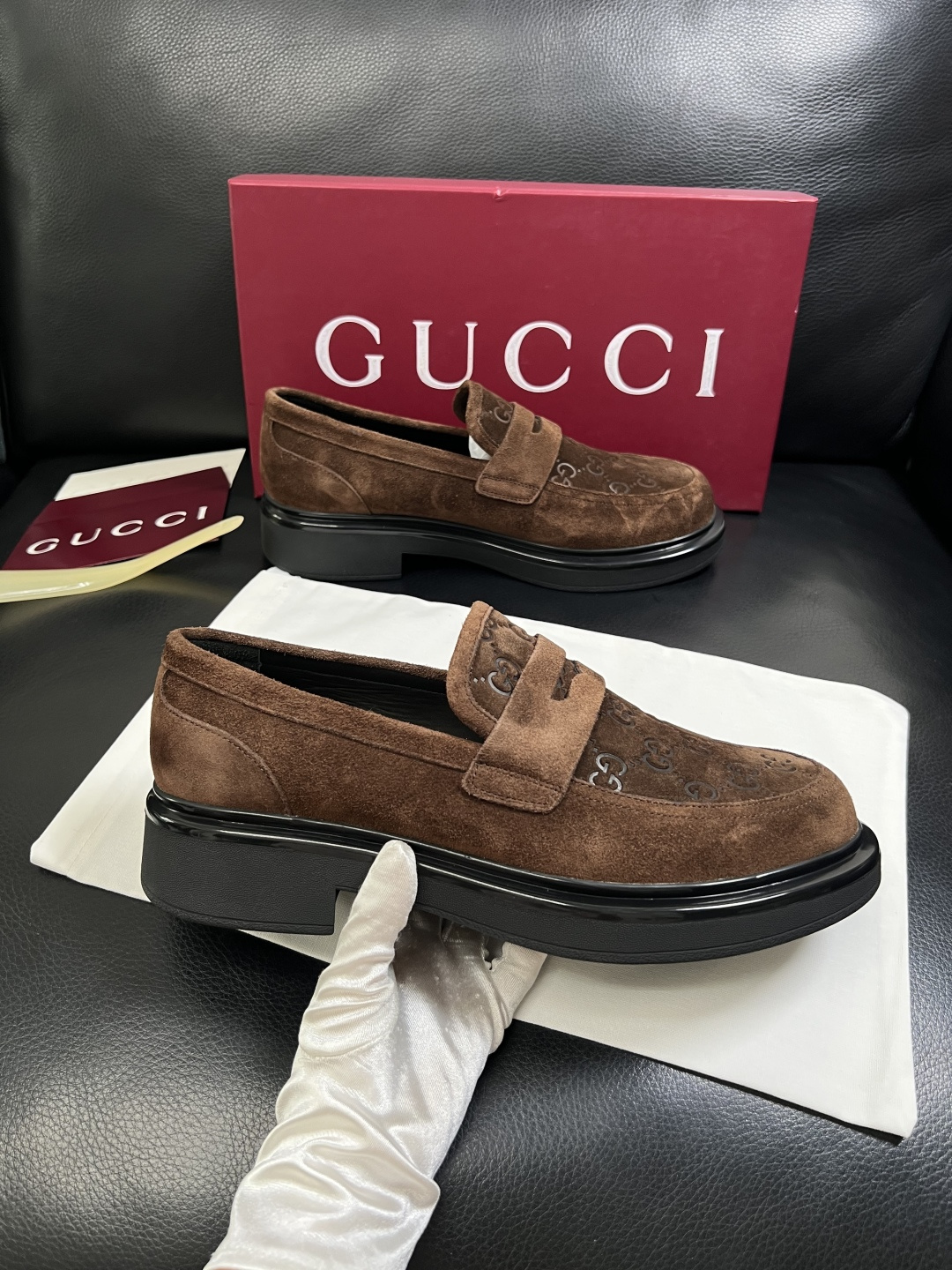 Gucci 高品质  顶级工艺品  古奇  皮鞋专柜新款原厂配置，意大利进口牛皮面料，进口牛皮内里垫，透