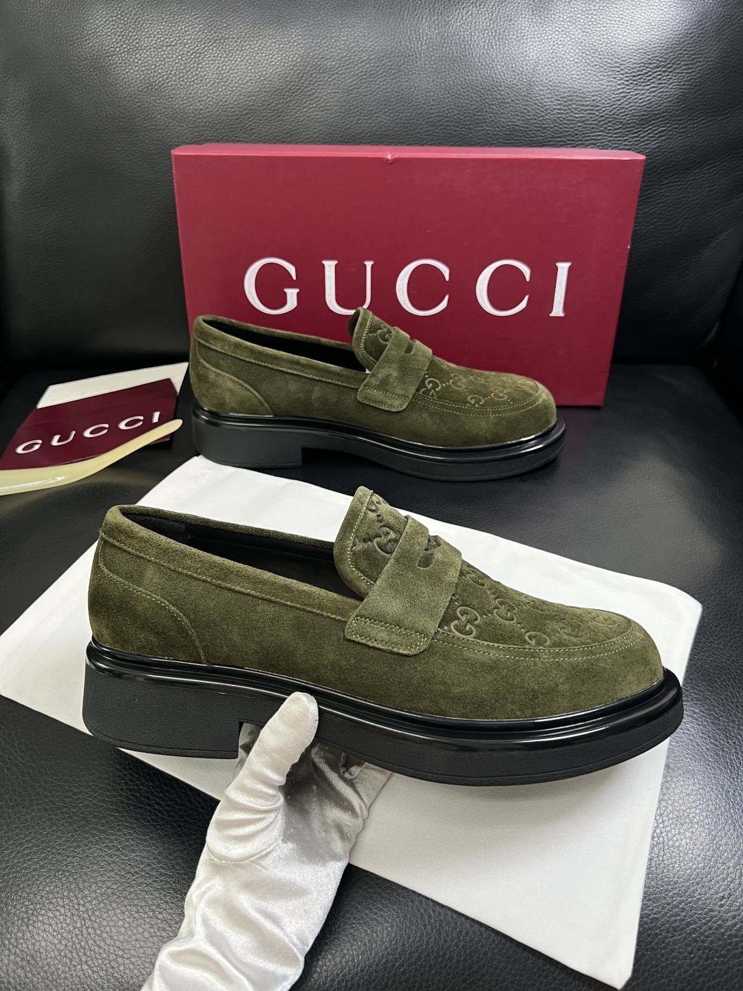 Gucci 高品质  顶级工艺品  古奇  皮鞋专柜新款原厂配置，意大利进口牛皮面料，进口牛皮内里垫，透