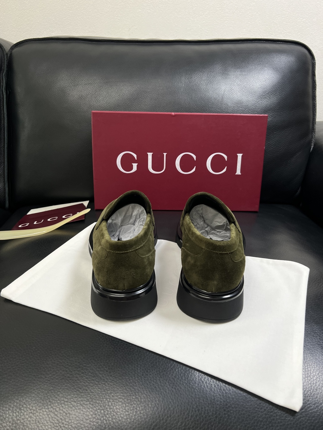Gucci 高品质  顶级工艺品  古奇  皮鞋专柜新款原厂配置，意大利进口牛皮面料，进口牛皮内里垫，透
