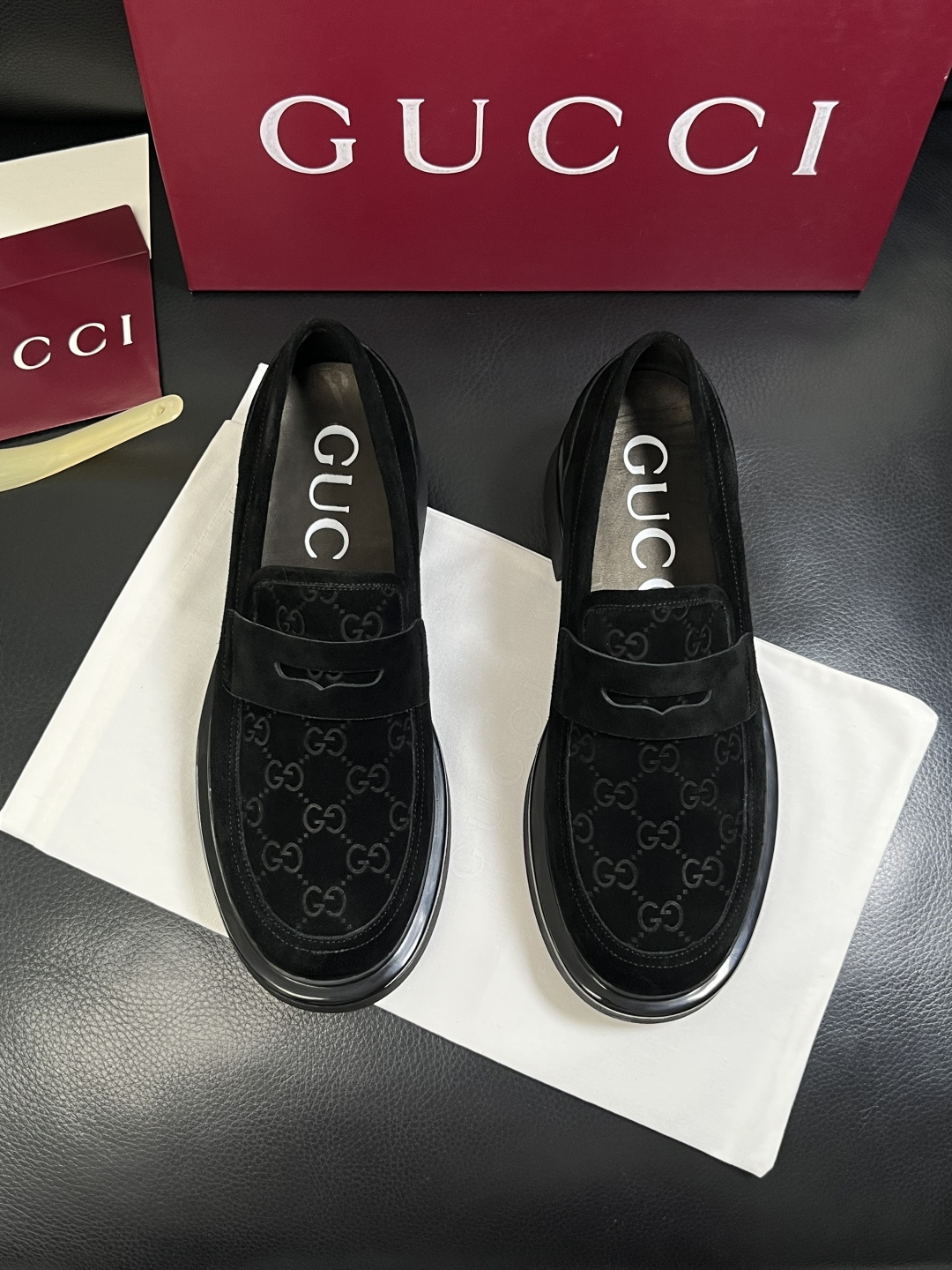 Gucci 高品质  顶级工艺品  古奇  皮鞋专柜新款原厂配置，意大利进口牛皮面料，进口牛皮内里垫，透