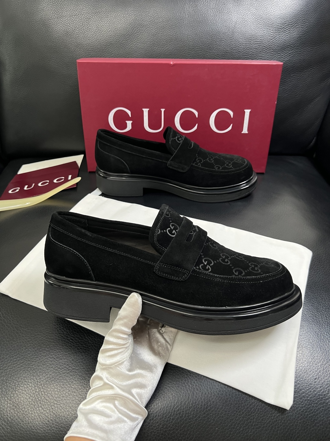 Gucci 高品质  顶级工艺品  古奇  皮鞋专柜新款原厂配置，意大利进口牛皮面料，进口牛皮内里垫，透