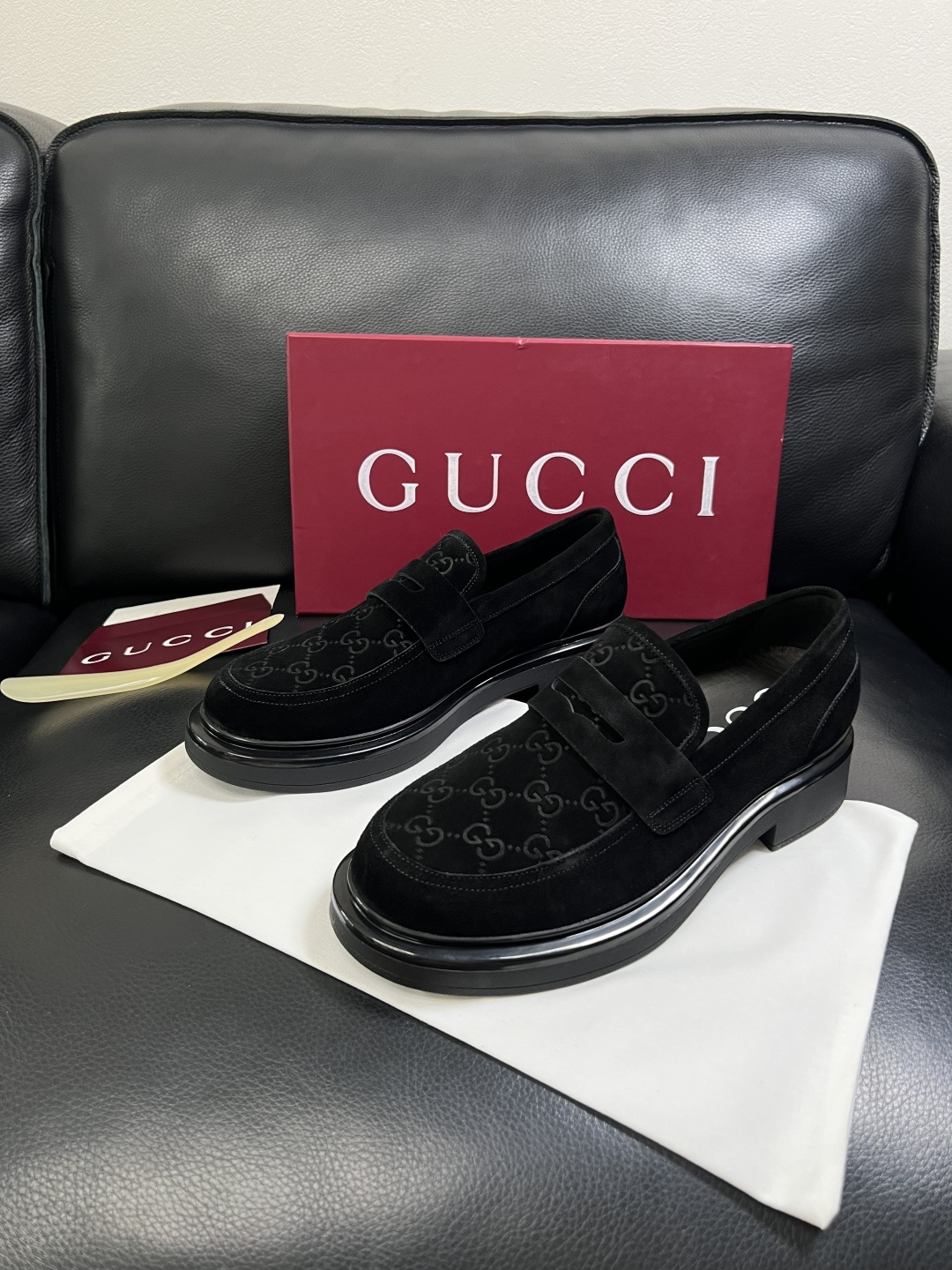 Gucci 高品质  顶级工艺品  古奇  皮鞋专柜新款原厂配置，意大利进口牛皮面料，进口牛皮内里垫，透