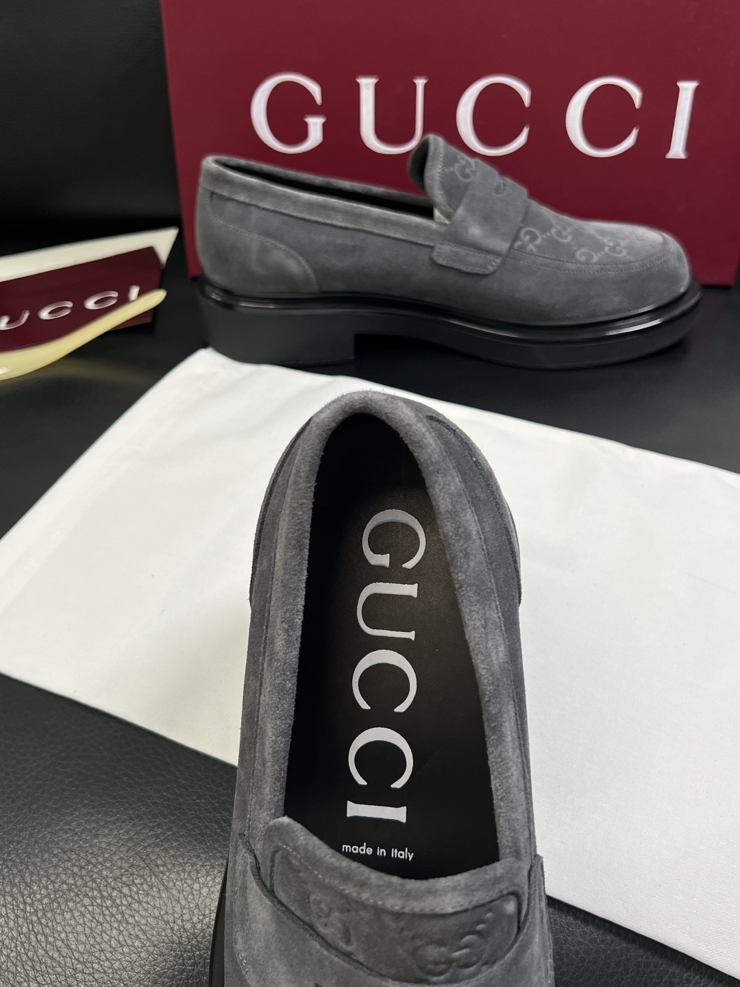 Gucci 高品质  顶级工艺品  古奇  皮鞋专柜新款原厂配置，意大利进口牛皮面料，进口牛皮内里垫，透