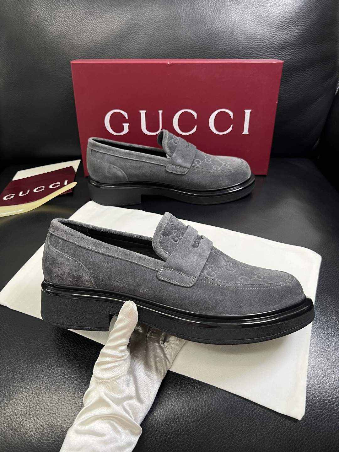 Gucci 高品质  顶级工艺品  古奇  皮鞋专柜新款原厂配置，意大利进口牛皮面料，进口牛皮内里垫，透