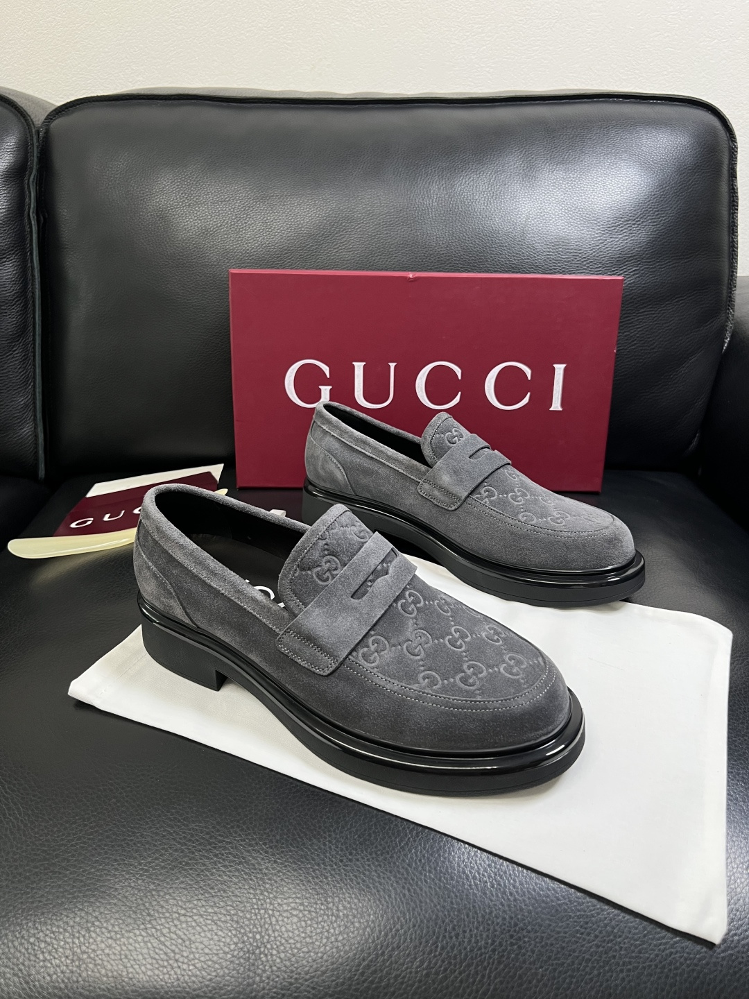 Gucci 高品质  顶级工艺品  古奇  皮鞋专柜新款原厂配置，意大利进口牛皮面料，进口牛皮内里垫，透
