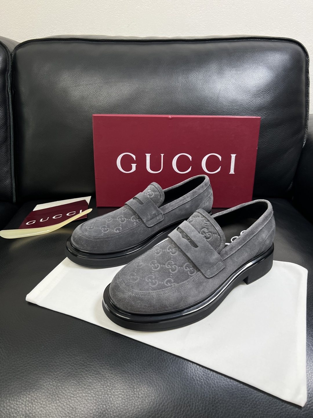 Gucci 高品质  顶级工艺品  古奇  皮鞋专柜新款原厂配置，意大利进口牛皮面料，进口牛皮内里垫，透