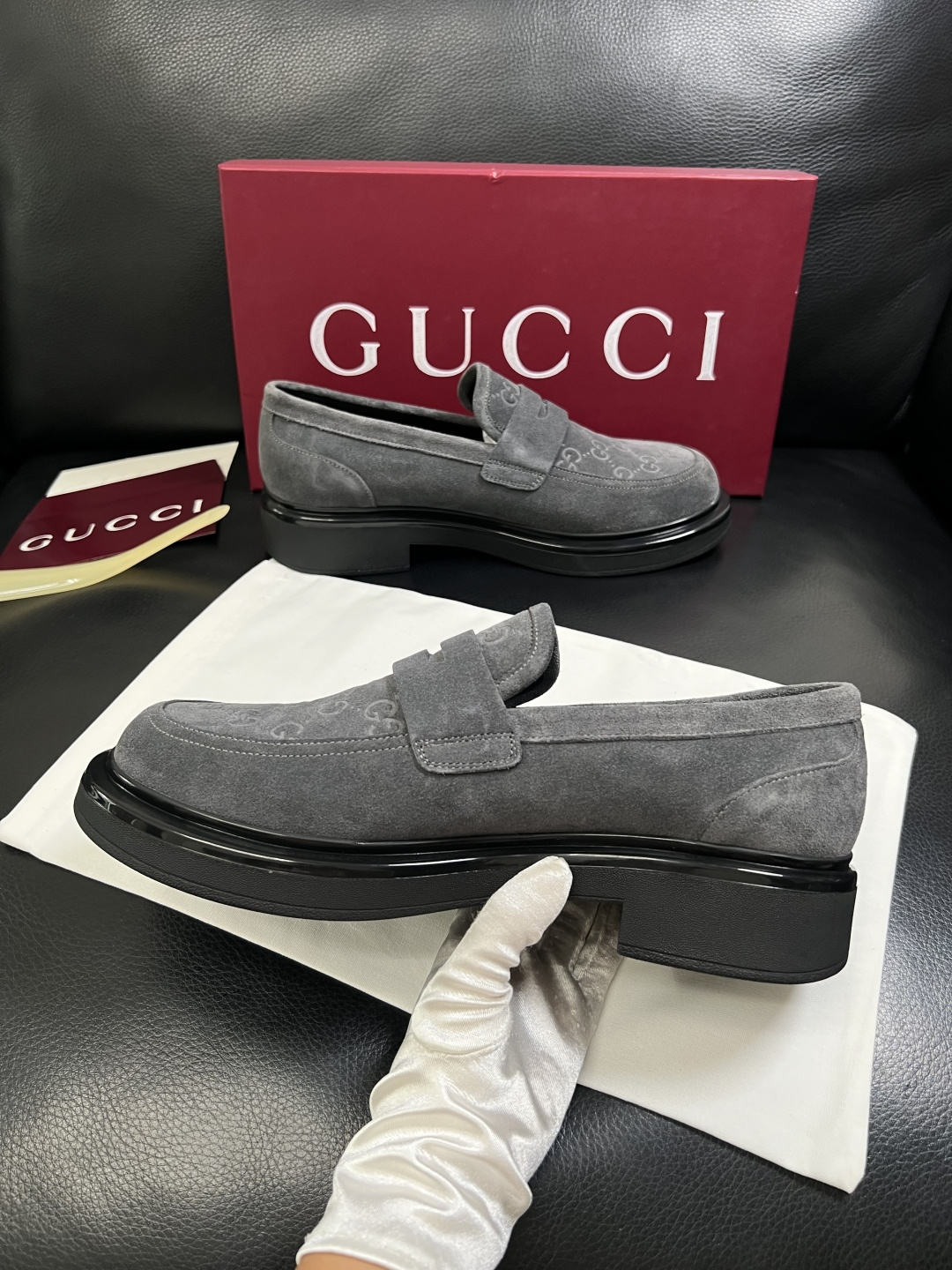 Gucci 高品质  顶级工艺品  古奇  皮鞋专柜新款原厂配置，意大利进口牛皮面料，进口牛皮内里垫，透