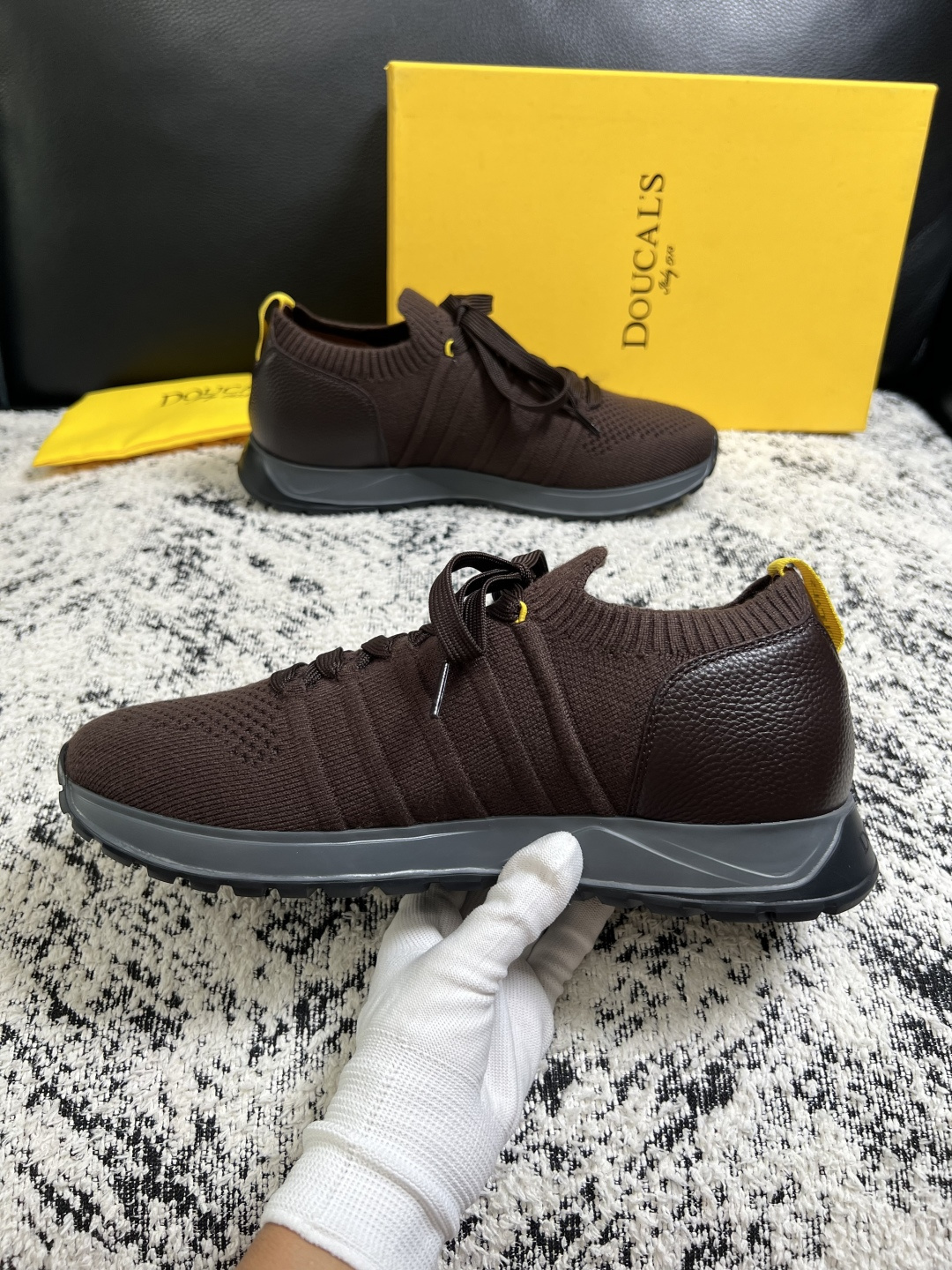 ⚠️只换码不退⚠️  DOUCALS  高品质  顶级工艺品  杜卡斯  运动板鞋专柜同步，意大利进口飞织鞋面，高品质拼