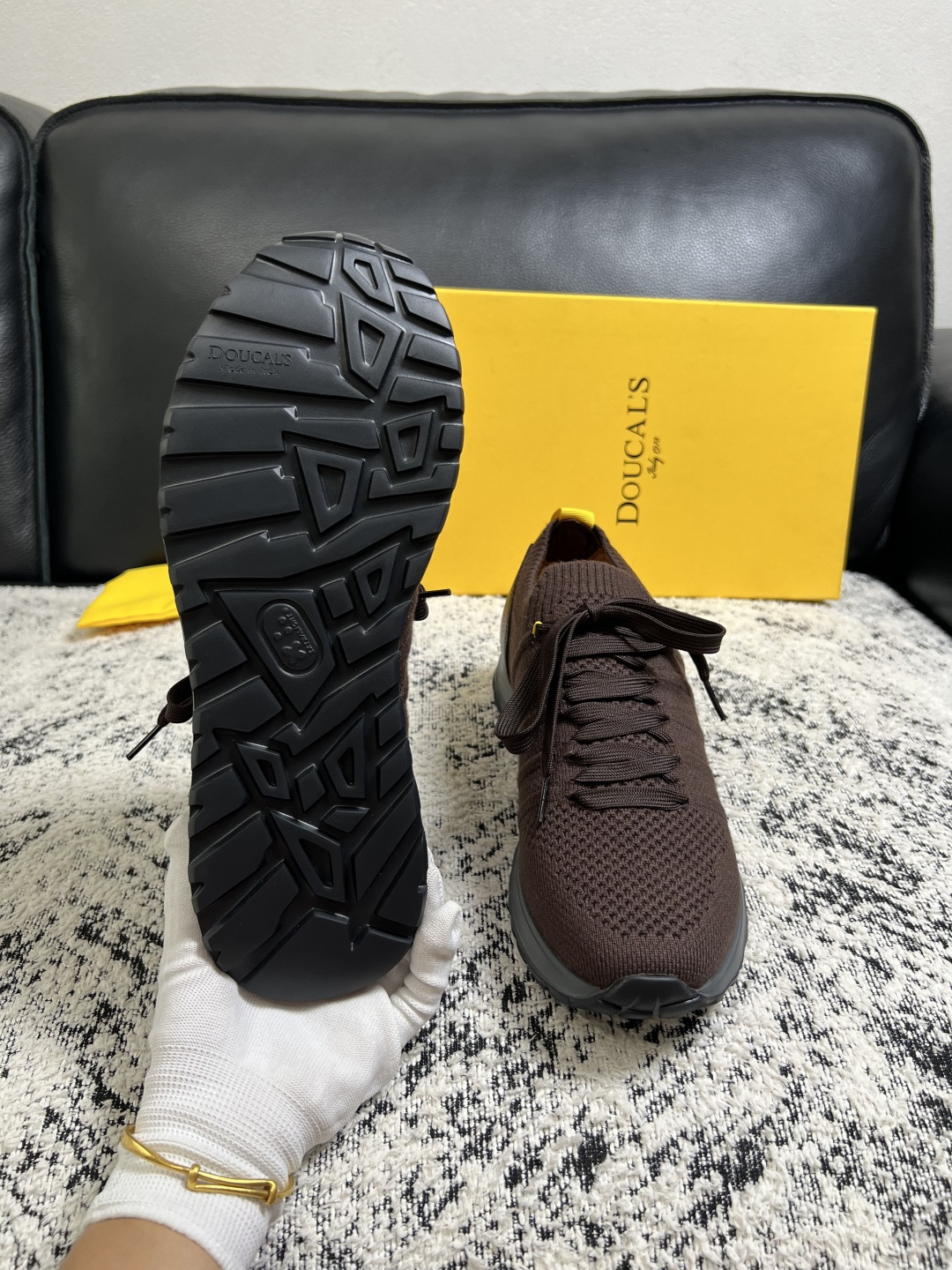 ⚠️只换码不退⚠️  DOUCALS  高品质  顶级工艺品  杜卡斯  运动板鞋专柜同步，意大利进口飞织鞋面，高品质拼