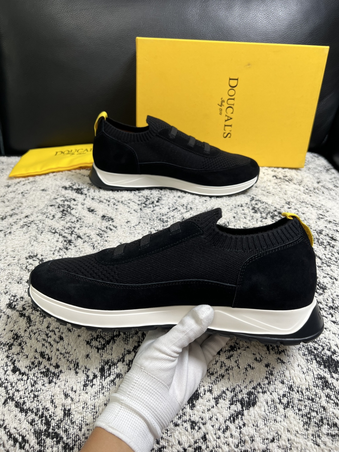 ⚠️只换码不退⚠️  DOUCALS  高品质  顶级工艺品  杜卡斯  运动板鞋专柜同步，意大利进口飞织鞋面，高品质拼