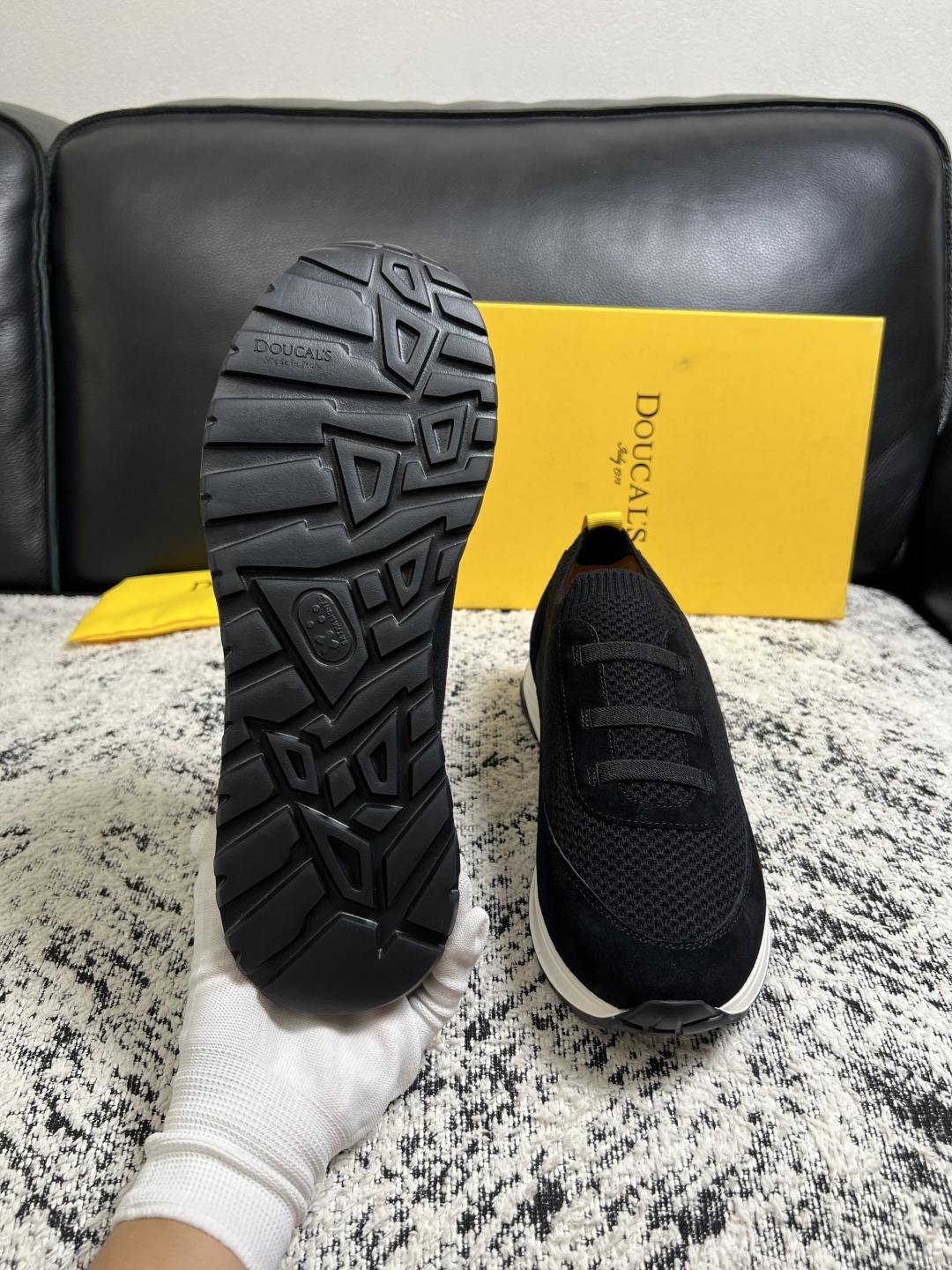 ⚠️只换码不退⚠️  DOUCALS  高品质  顶级工艺品  杜卡斯  运动板鞋专柜同步，意大利进口飞织鞋面，高品质拼