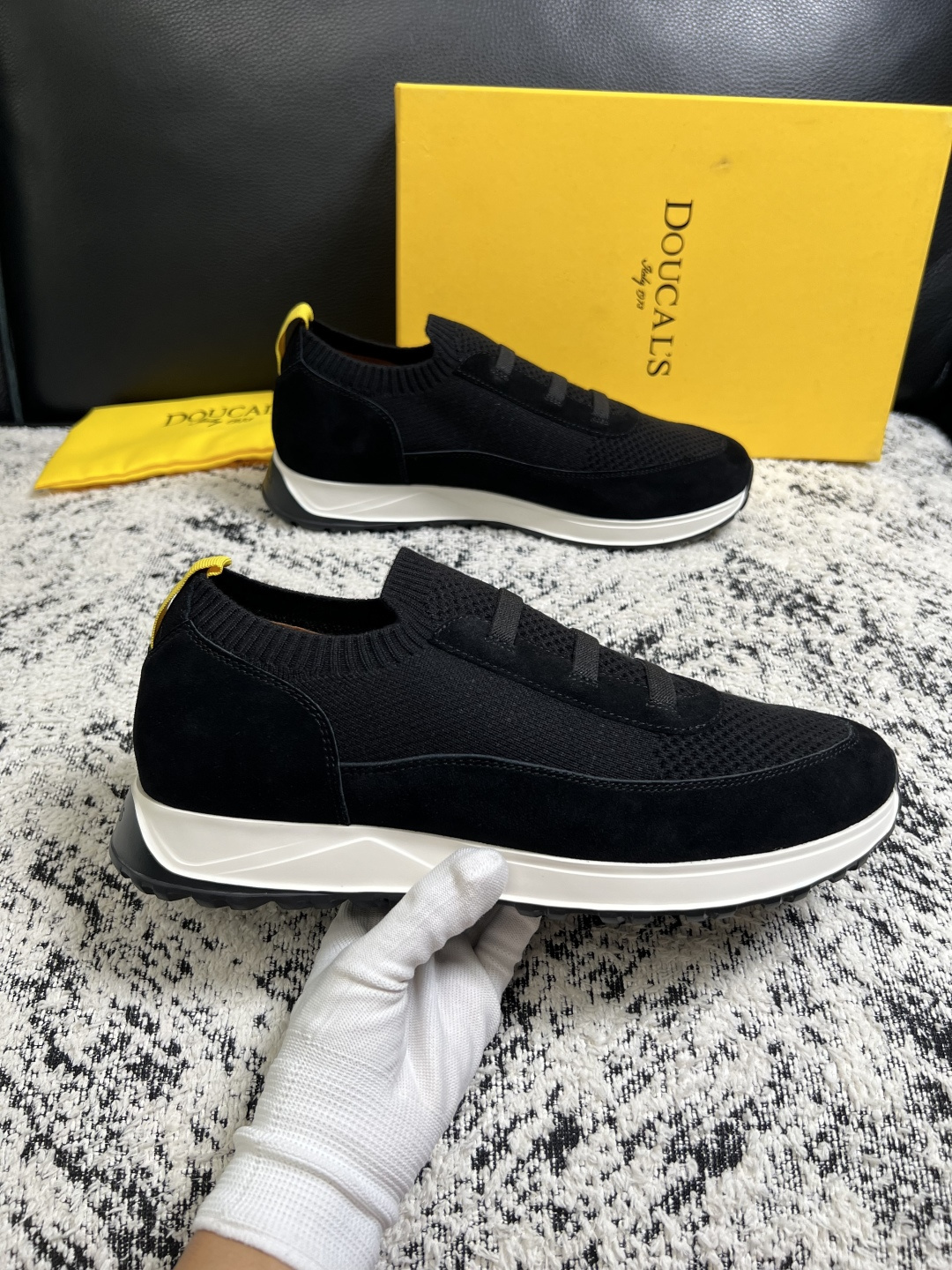⚠️只换码不退⚠️  DOUCALS  高品质  顶级工艺品  杜卡斯  运动板鞋专柜同步，意大利进口飞织鞋面，高品质拼