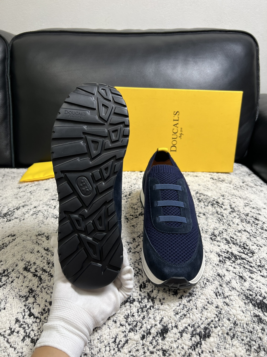 ⚠️只换码不退⚠️  DOUCALS  高品质  顶级工艺品  杜卡斯  运动板鞋专柜同步，意大利进口飞织鞋面，高品质拼