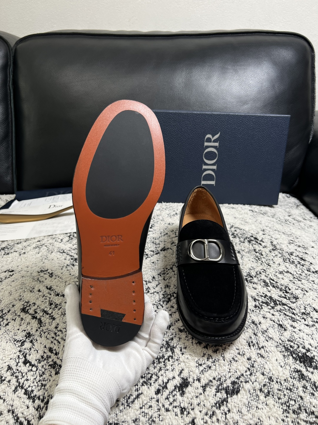 Dior  高品质  顶级工艺品  迪奥  皮鞋系列专柜同步原厂配置，意大利进口牛皮，全进口水染牛皮里垫，鞋底：原厂特供