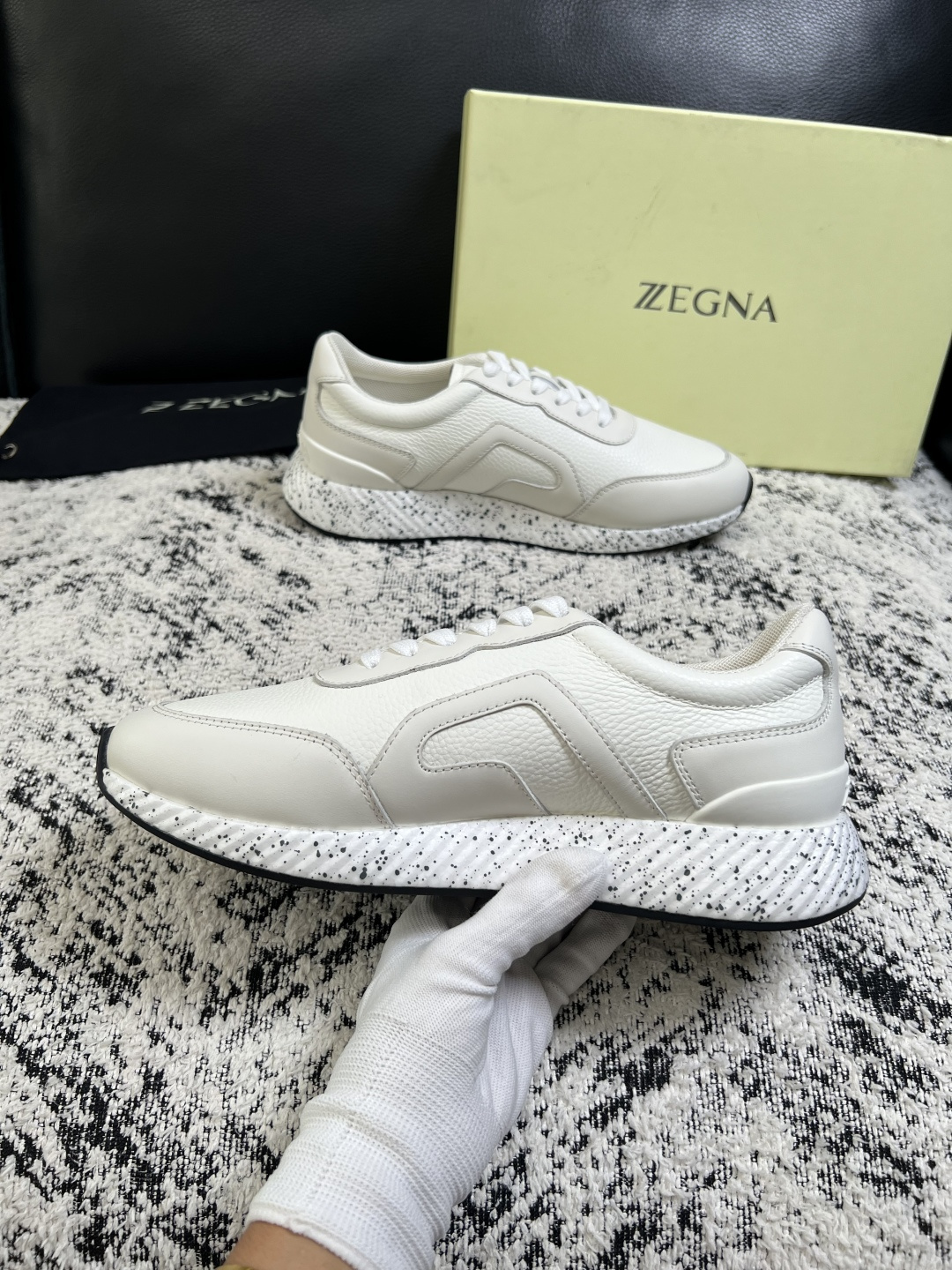 ⚠️只换码不退⚠️   Zegna  高品质  顶级工艺品  杰尼亚  专柜新款原厂配置，意大利进口牛皮面料，进口牛里垫