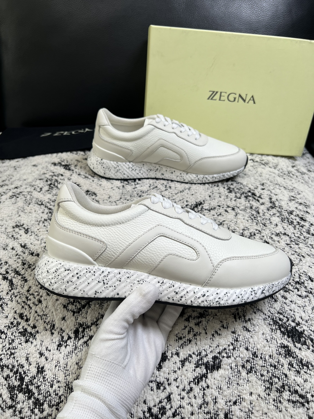 ⚠️只换码不退⚠️   Zegna  高品质  顶级工艺品  杰尼亚  专柜新款原厂配置，意大利进口牛皮面料，进口牛里垫