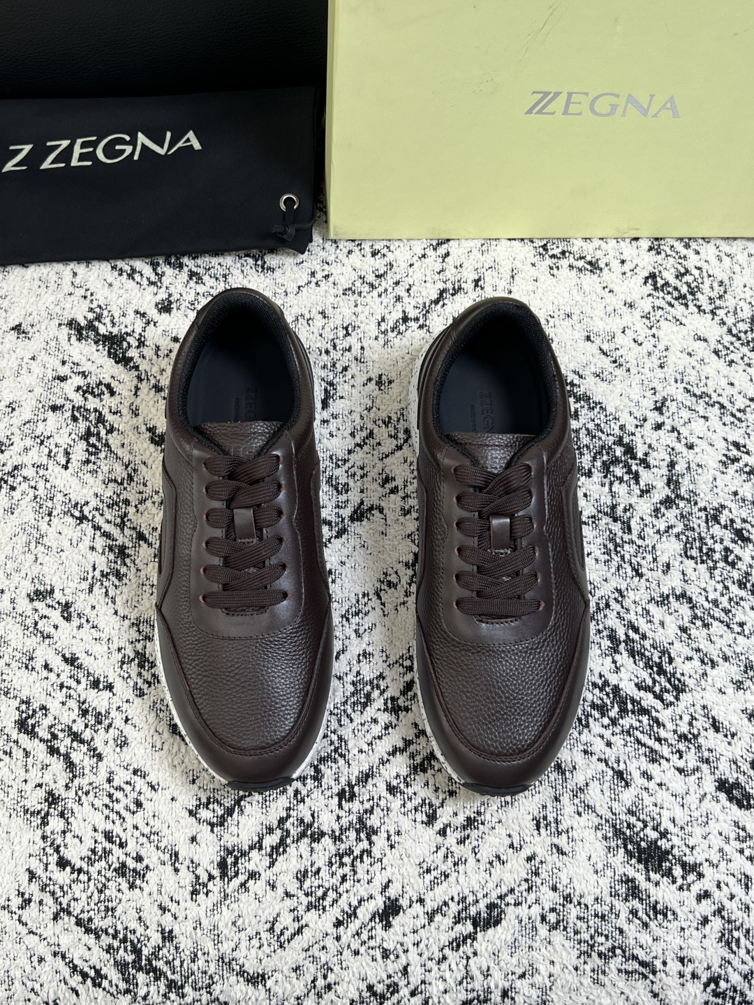 ⚠️只换码不退⚠️   Zegna  高品质  顶级工艺品  杰尼亚  专柜新款原厂配置，意大利进口牛皮面料，进口牛里垫