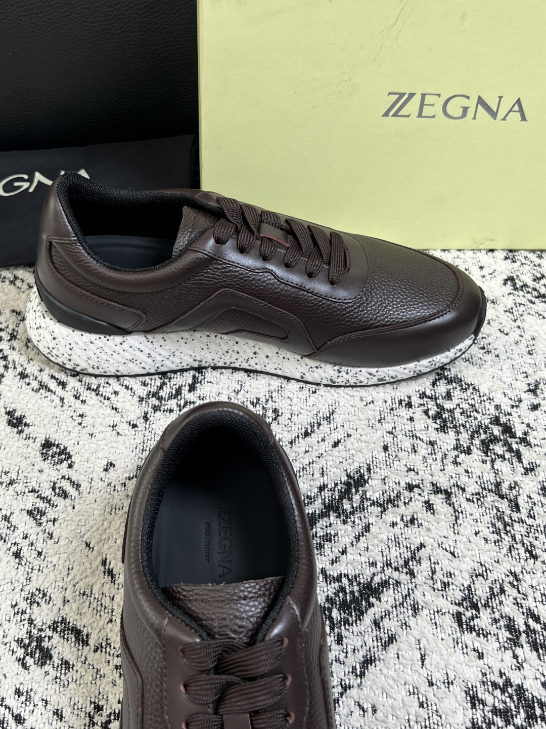 ⚠️只换码不退⚠️   Zegna  高品质  顶级工艺品  杰尼亚  专柜新款原厂配置，意大利进口牛皮面料，进口牛里垫