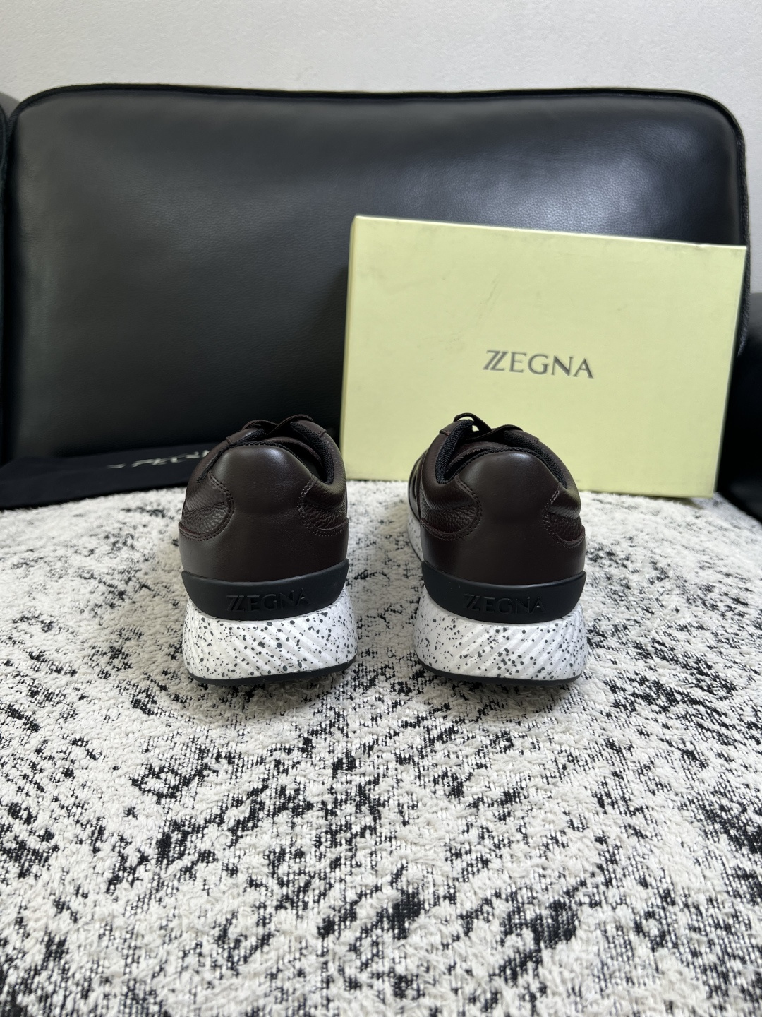 ⚠️只换码不退⚠️   Zegna  高品质  顶级工艺品  杰尼亚  专柜新款原厂配置，意大利进口牛皮面料，进口牛里垫