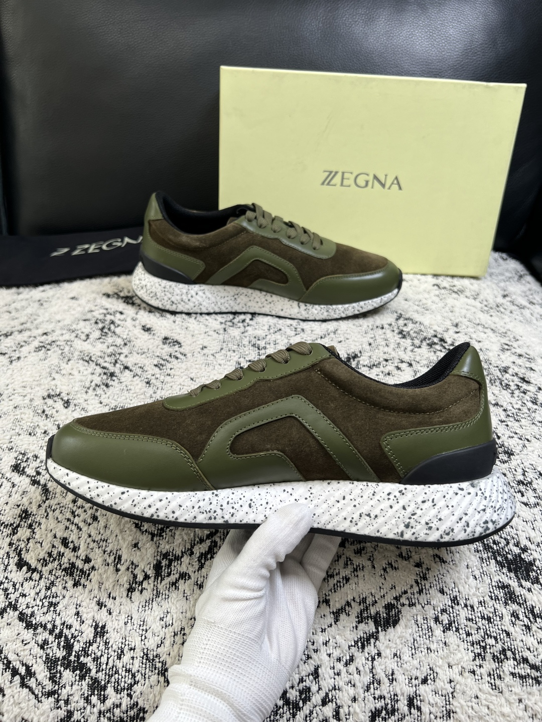 ⚠️只换码不退⚠️   Zegna  高品质  顶级工艺品  杰尼亚  专柜新款原厂配置，意大利进口牛皮面料，进口牛里垫