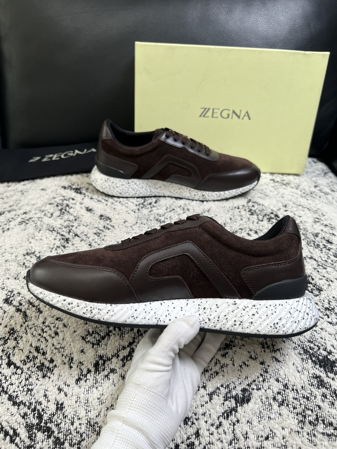 ⚠️只换码不退⚠️   Zegna  高品质  顶级工艺品  杰尼亚  专柜新款原厂配置，意大利进口牛皮面料，进口牛里垫