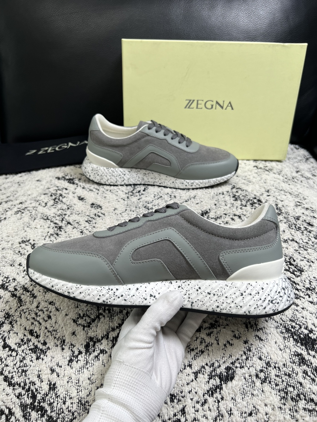 ⚠️只换码不退⚠️   Zegna  高品质  顶级工艺品  杰尼亚  专柜新款原厂配置，意大利进口牛皮面料，进口牛里垫