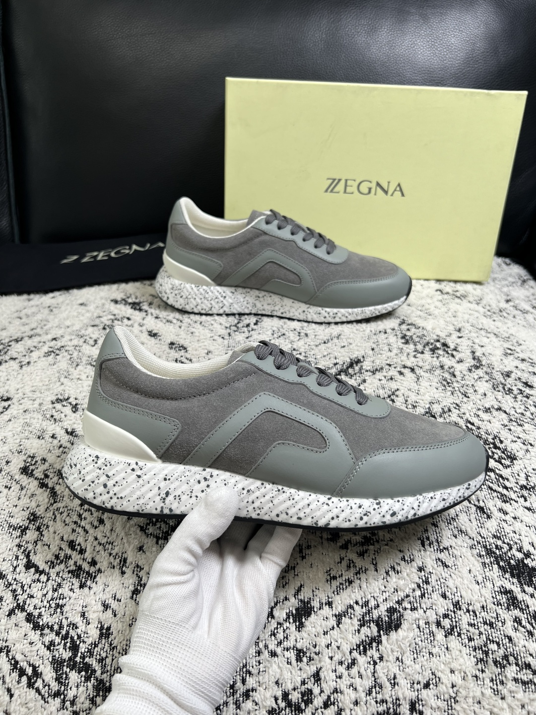 ⚠️只换码不退⚠️   Zegna  高品质  顶级工艺品  杰尼亚  专柜新款原厂配置，意大利进口牛皮面料，进口牛里垫
